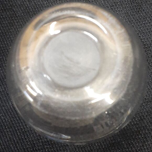 Small Clear Glass 4.5” Bud Vase Etched 3 Leaf Clovers Design Decor - Picture 4 of 5